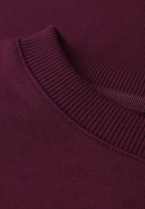 Rundhals Sweatshirt noble red