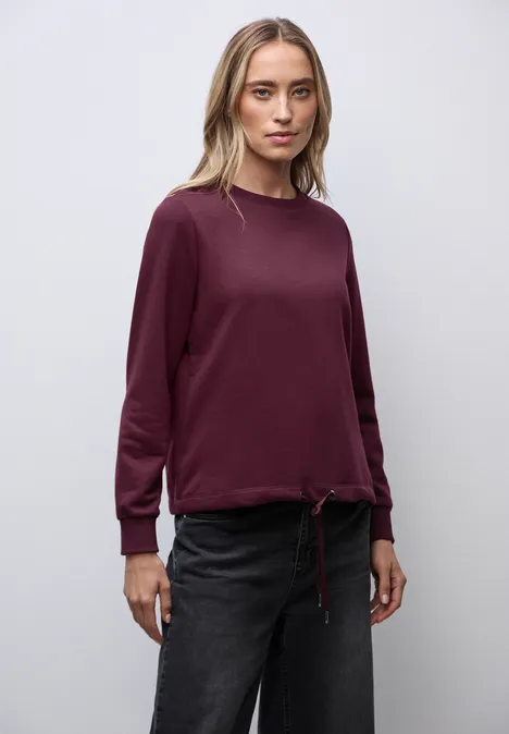 Rundhals Sweatshirt noble red