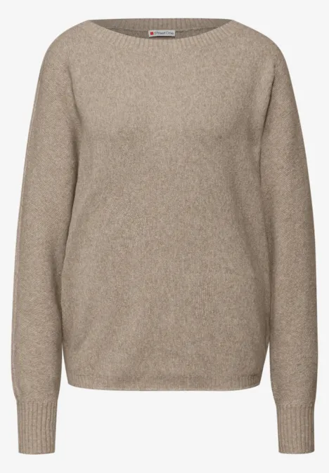 Cosy Dolman-trui mocha glow mel. Cosy Dolman-trui mocha glow mel.