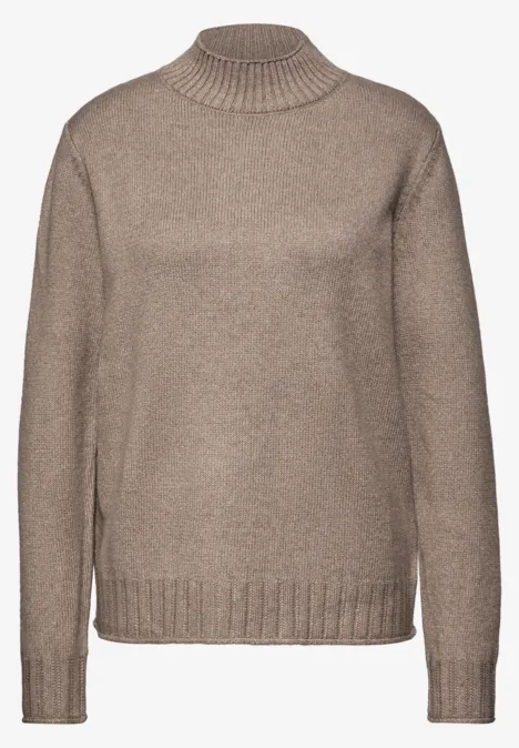 Basic Turtleneck Pullover mocha glow mel.