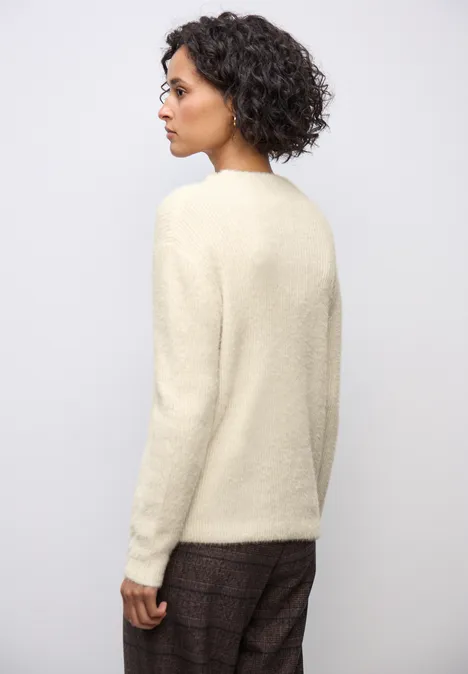 Federgarn Pullover soft beige