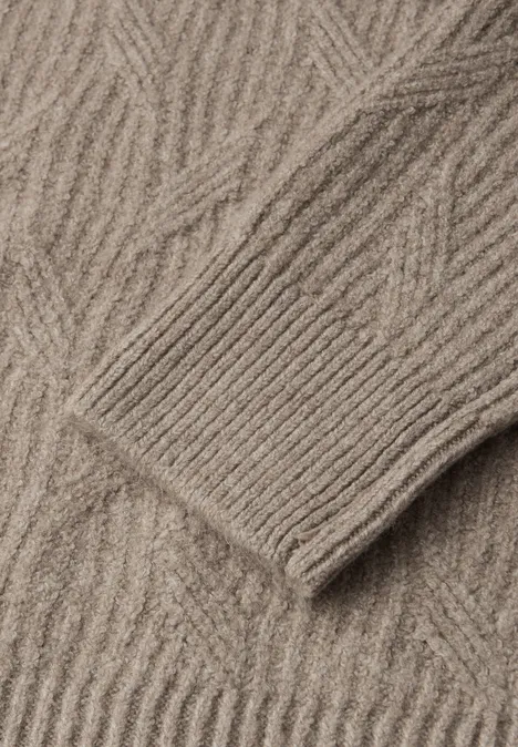 Pull structuré douillet mocha glow mel.