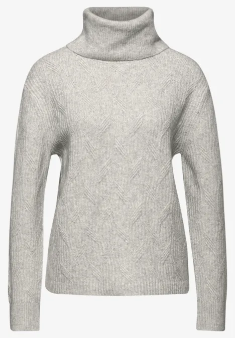 Kuscheliger Strukturpullover pelican grey mel.