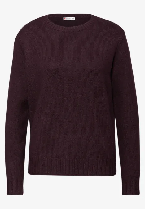 Trui met ronde hals Jazz Berry