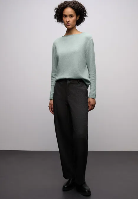 Trui met rolzoom nile blue mel. Trui met rolzoom nile blue mel.