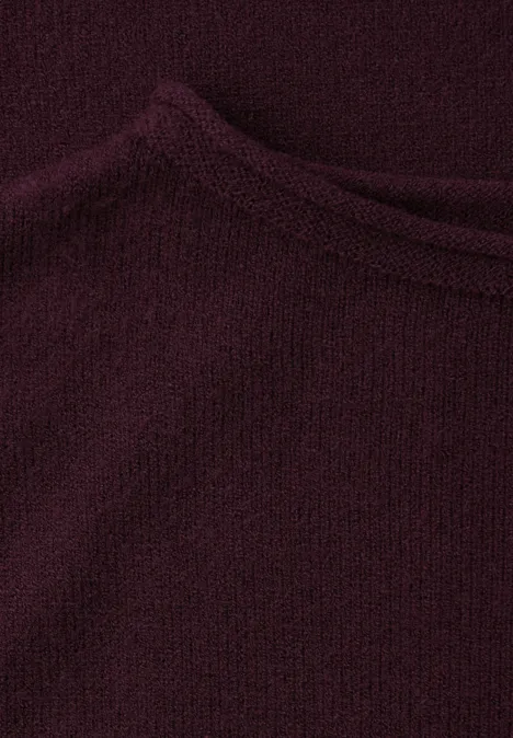 Pullover mit gerolltem Saum Jazz Berry
