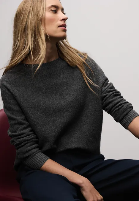 Langarmpullover gravel grey mel. Langarmpullover gravel grey mel.