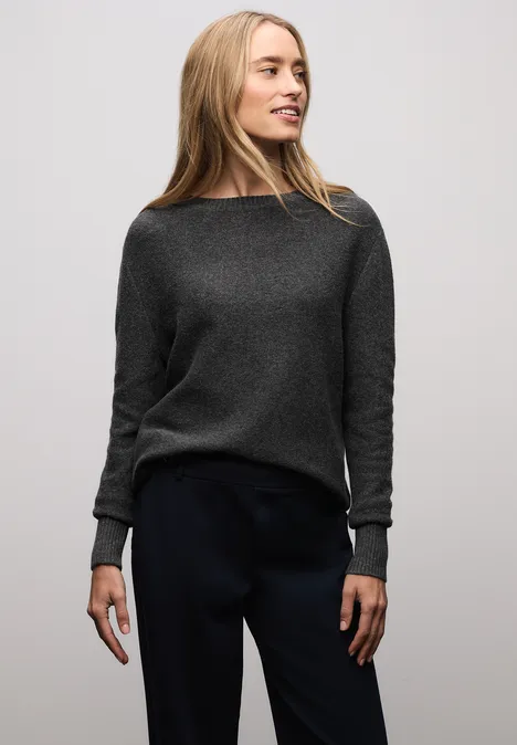 Langarmpullover gravel grey mel. Langarmpullover gravel grey mel.