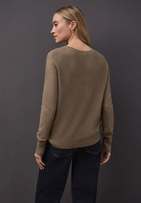 Pull à manches longues silk brown mel. Pull à manches longues silk brown mel.