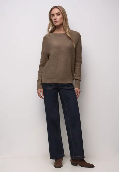 Pull à manches longues silk brown mel. Pull à manches longues silk brown mel.