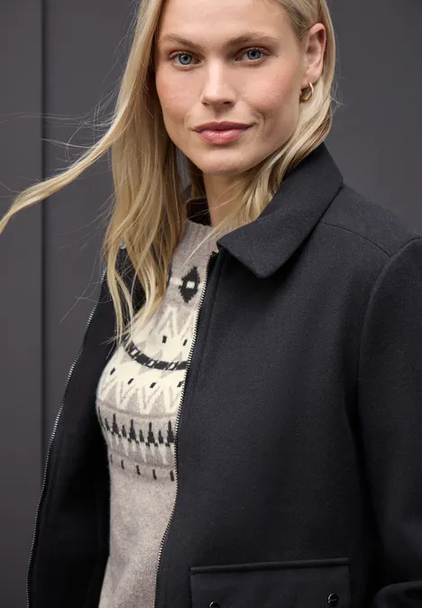 Pullover im Norweger-Look sandstone mocha mel.