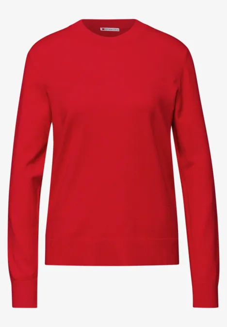 Kuscheliger Pullover racing red