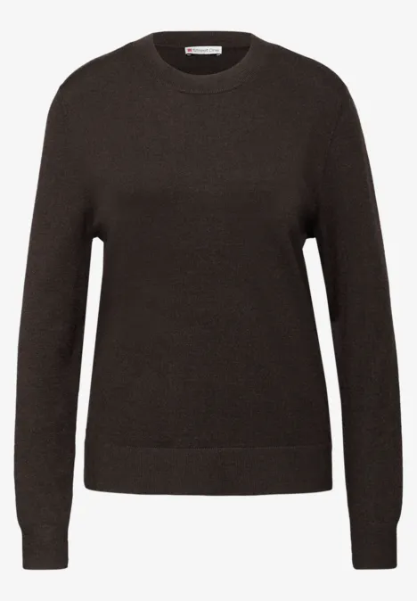 Kuscheliger Pullover darkest brown