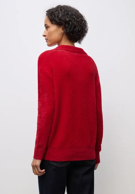 Federgarn Pullover racing red