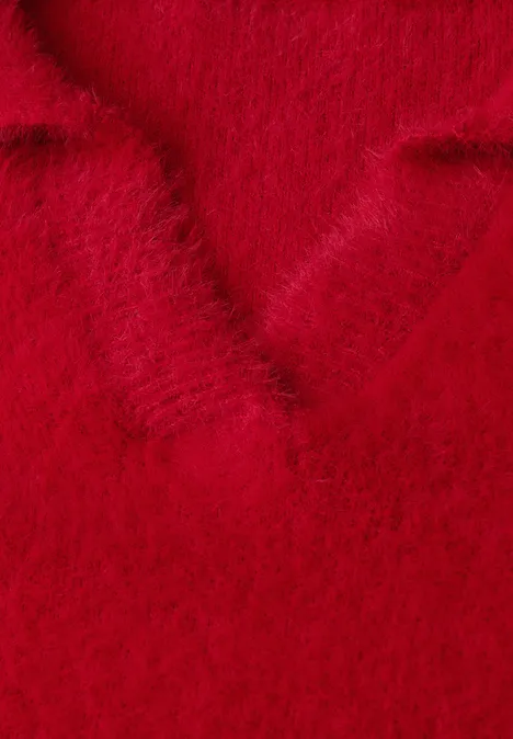 Federgarn Pullover racing red
