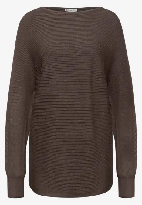 Dolman trui dark nomad brown mel.