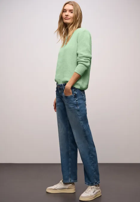 Chenille Pullover pale mint green