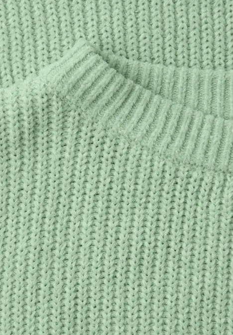 Chenille Pullover pale mint green