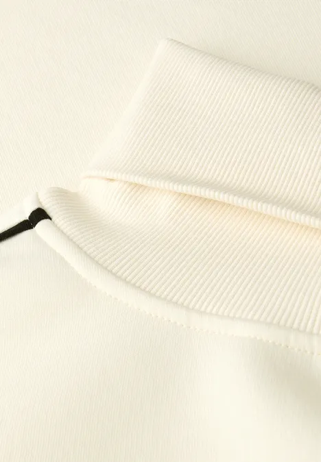 Sweatshirt mit Stehkragen soft beige