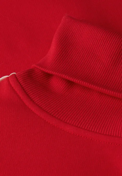 Sweatshirt mit Stehkragen racing red
