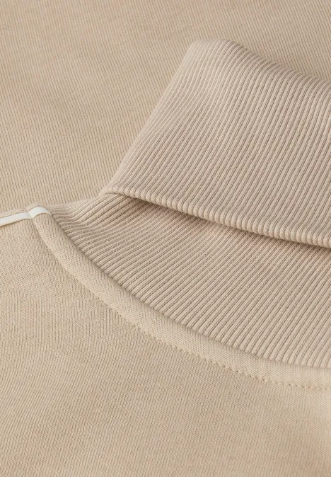 Sweatshirt mit Stehkragen sanded beige