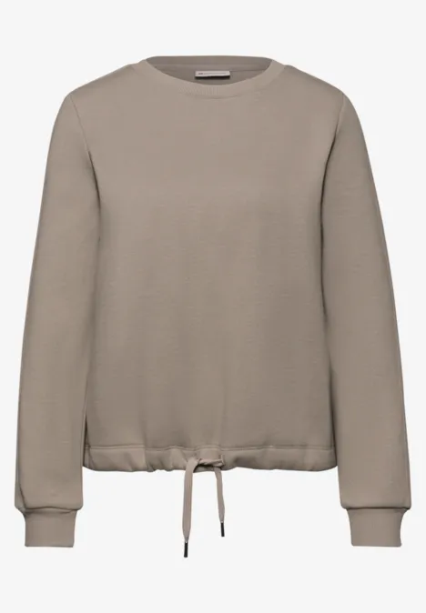 Sweater met geribd detail null
