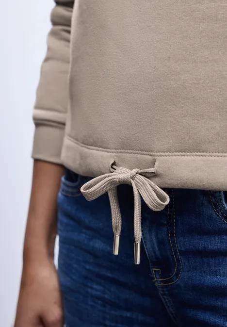 Sweater met geribd detail null