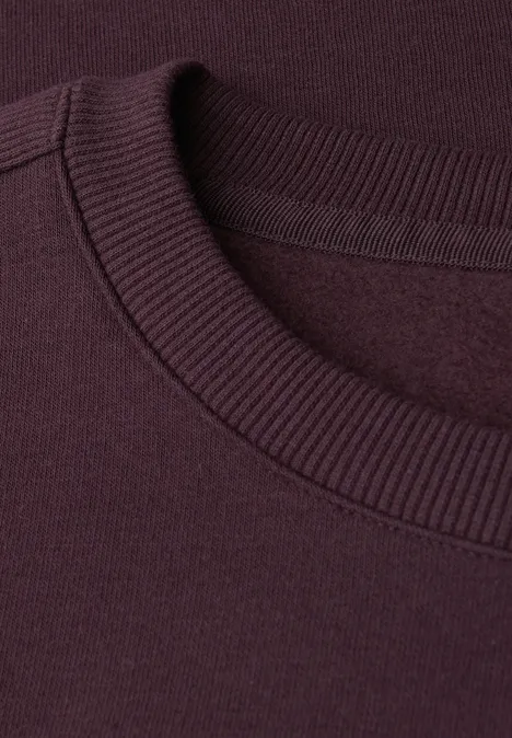 Sweater met geribd detail Jazz Berry