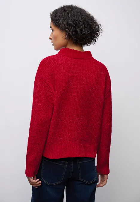Softer Chenille Pullover racing red