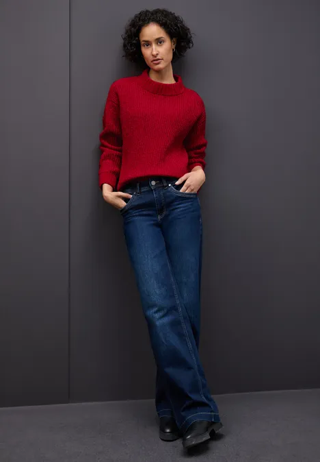 Softer Chenille Pullover racing red