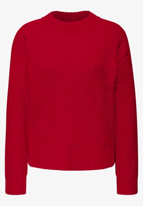 Softer Chenille Pullover racing red