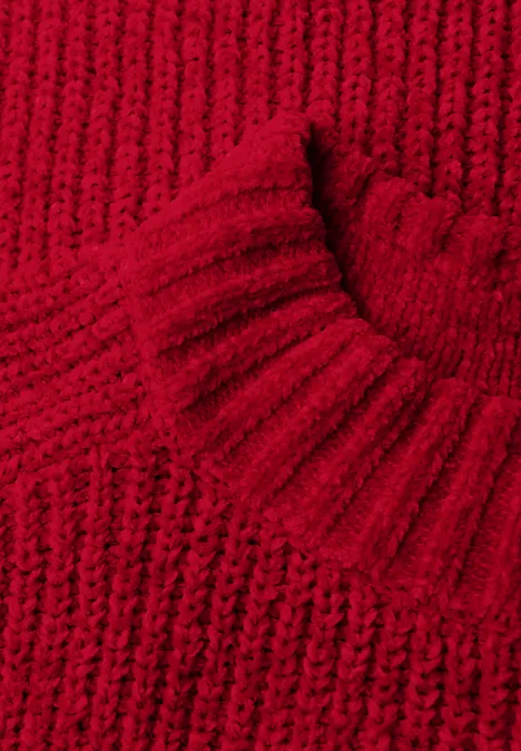 Softer Chenille Pullover racing red