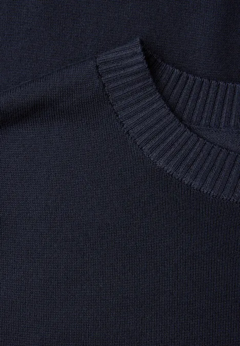 Basic Pullover deep blue Basic Pullover deep blue