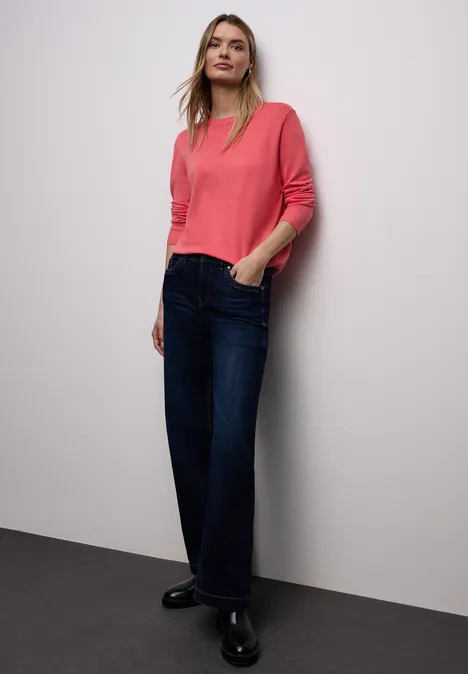 Basic Pullover striking coral Basic Pullover striking coral