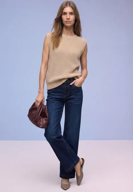 Pullunder in Unifarbe cotton beige Pullunder in Unifarbe cotton beige