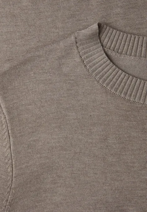 Basic Pullover mocha glow mel. Basic Pullover mocha glow mel.