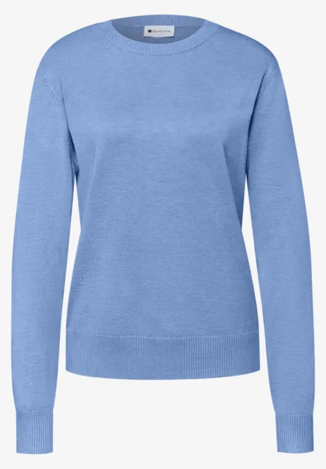 Basic Pullover bonnet blue mel. Basic Pullover bonnet blue mel.
