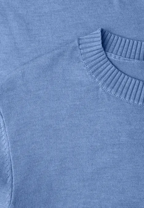 Basic Pullover bonnet blue mel. Basic Pullover bonnet blue mel.