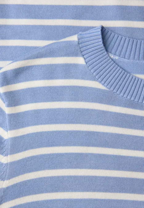 Gestreifter Pullover frosted blue Gestreifter Pullover frosted blue