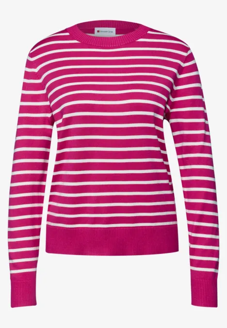 Gestreifter Pullover magenta dream Gestreifter Pullover magenta dream