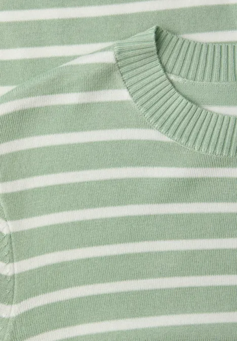 Gestreifter Pullover pale mint green Gestreifter Pullover pale mint green