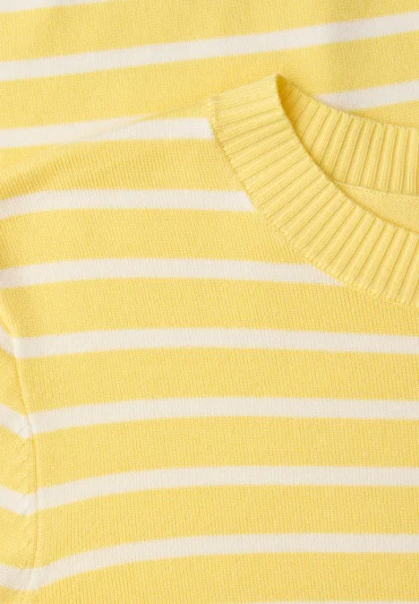 Gestreifter Pullover bloom yellow Gestreifter Pullover bloom yellow