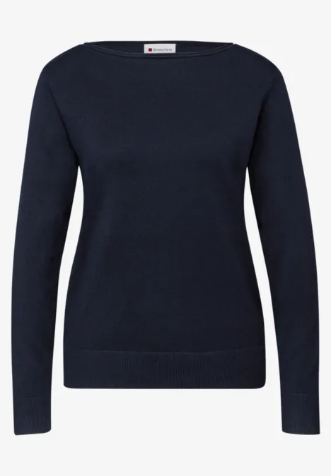 Basic Pullover deep blue Basic Pullover deep blue