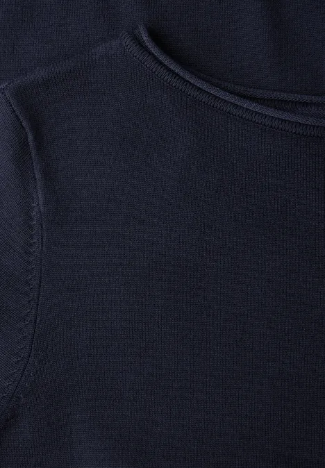 Basic Pullover deep blue Basic Pullover deep blue