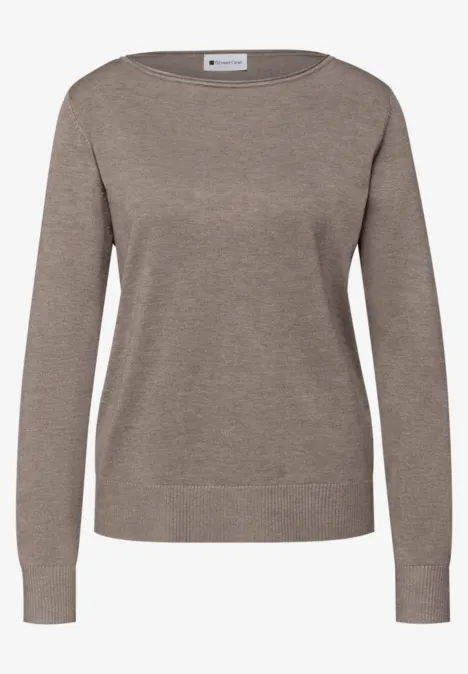 Basic Pullover mocha glow mel. Basic Pullover mocha glow mel.