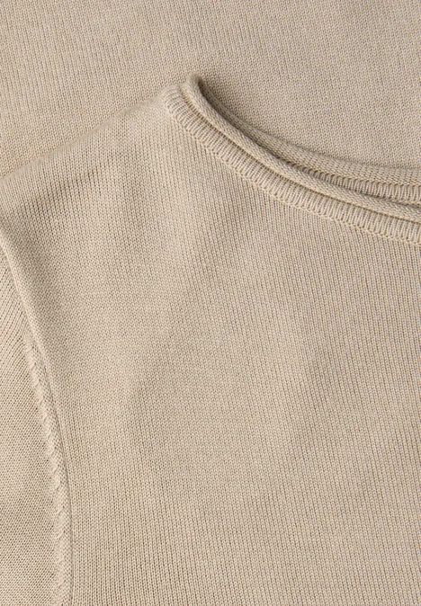 Basic Pullover cotton beige Basic Pullover cotton beige