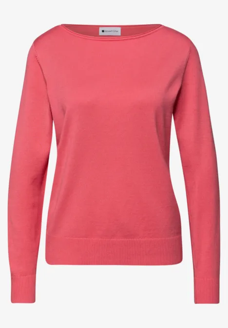 Basic Pullover striking coral Basic Pullover striking coral