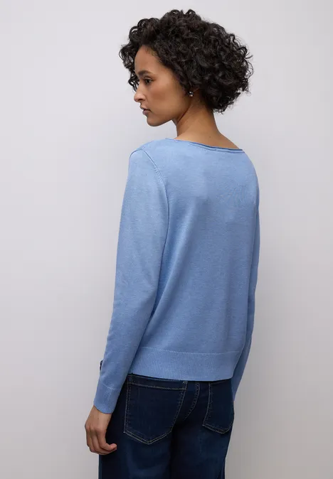 Basic Pullover bonnet blue mel. Basic Pullover bonnet blue mel.