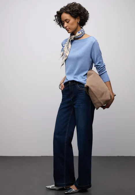 Basic Pullover bonnet blue mel. Basic Pullover bonnet blue mel.