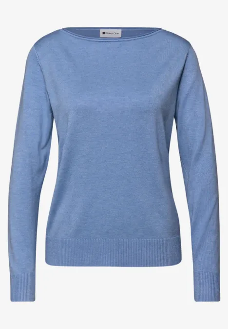 Basic Pullover bonnet blue mel. Basic Pullover bonnet blue mel.